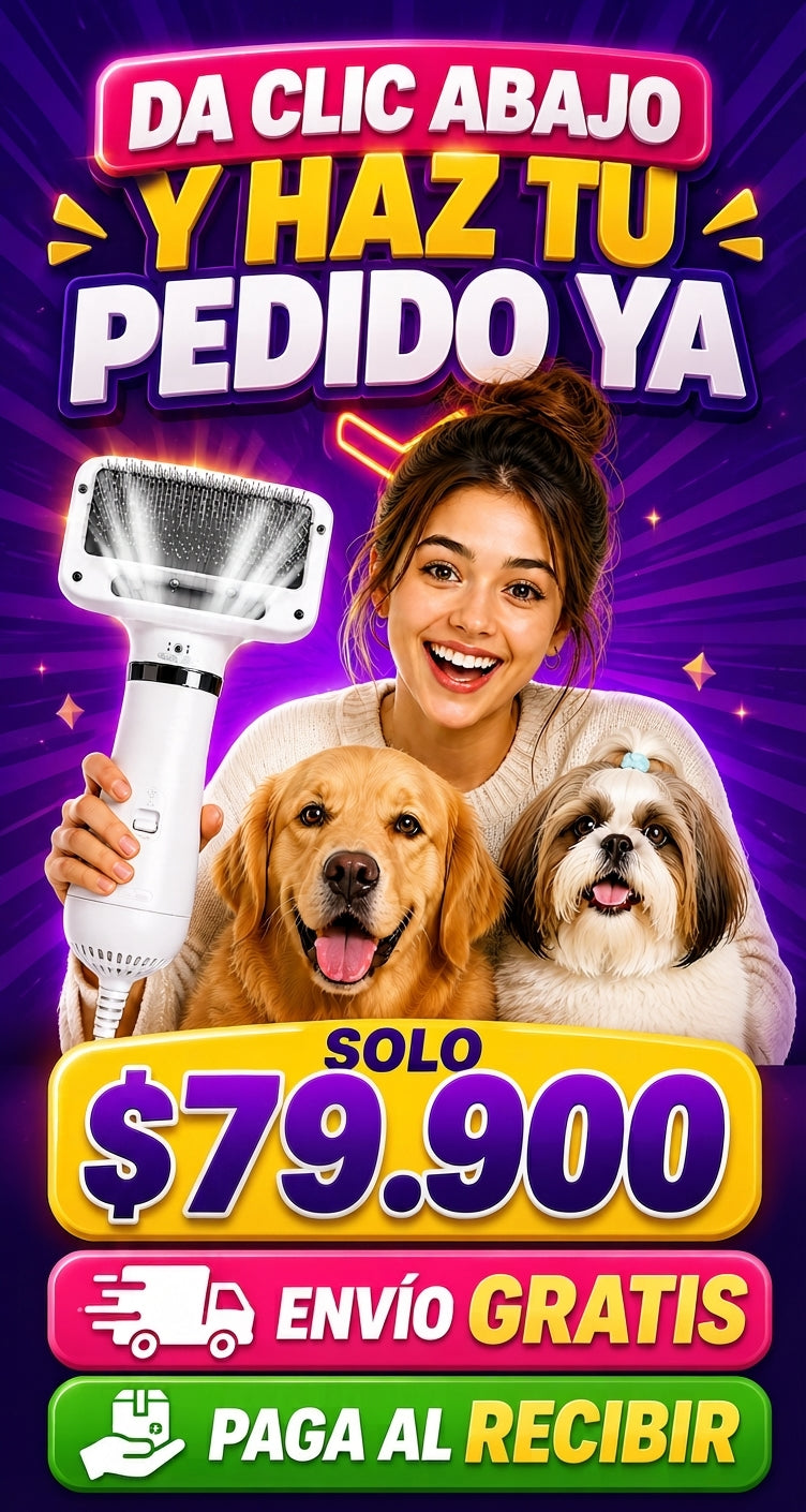 NUEVO SECADOR Y PEINADOR PARA TU MASCOTA. 2 EN 1