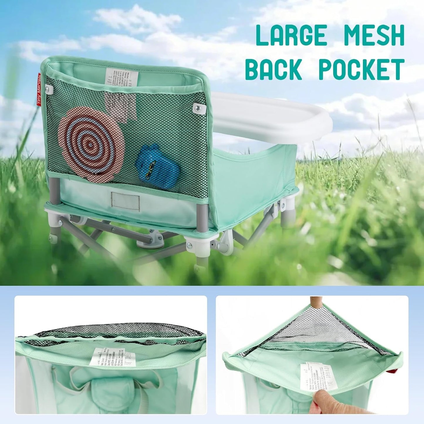 SILLA PLEGABLE PARA BEBE 3 EN 1