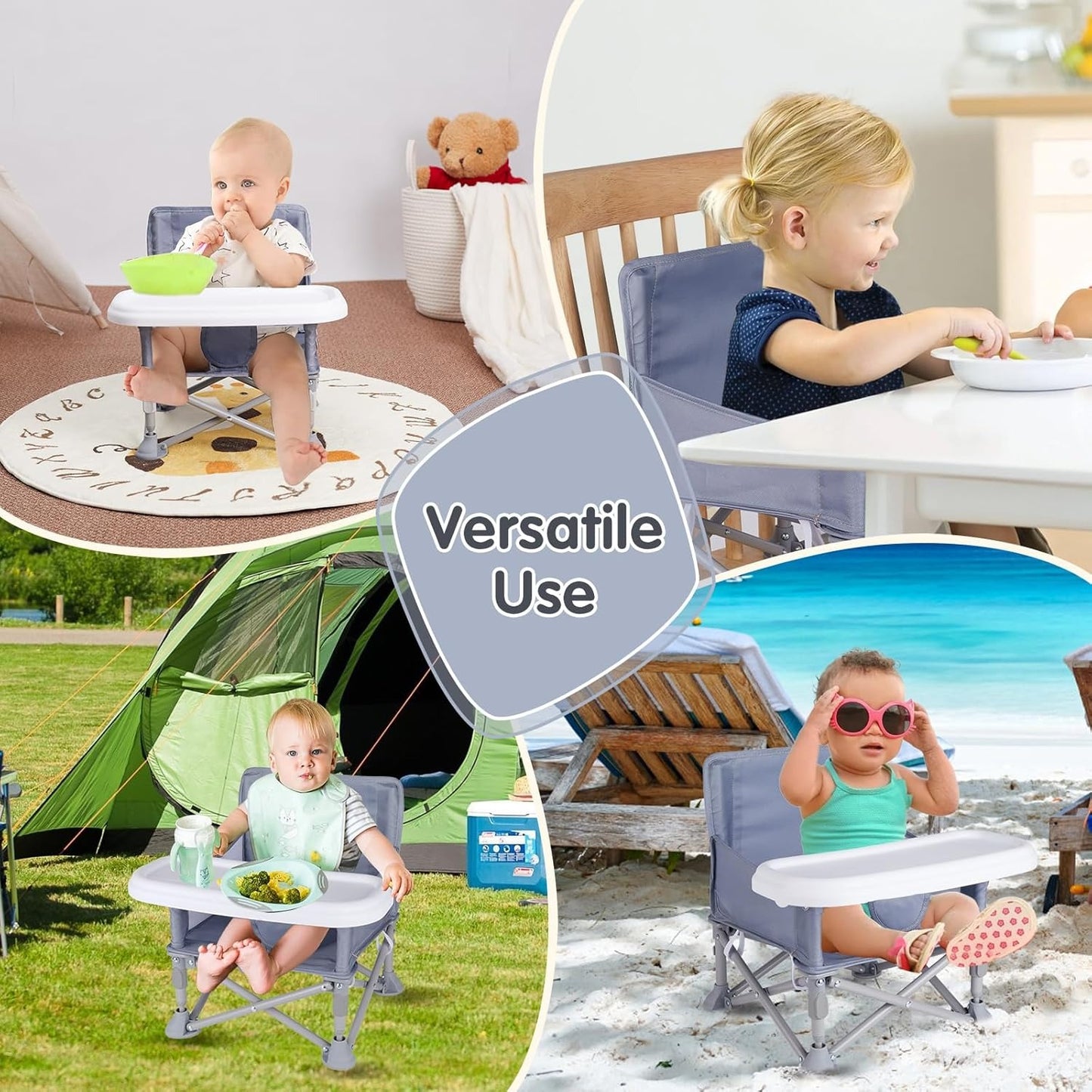 SILLA PLEGABLE PARA BEBE 3 EN 1
