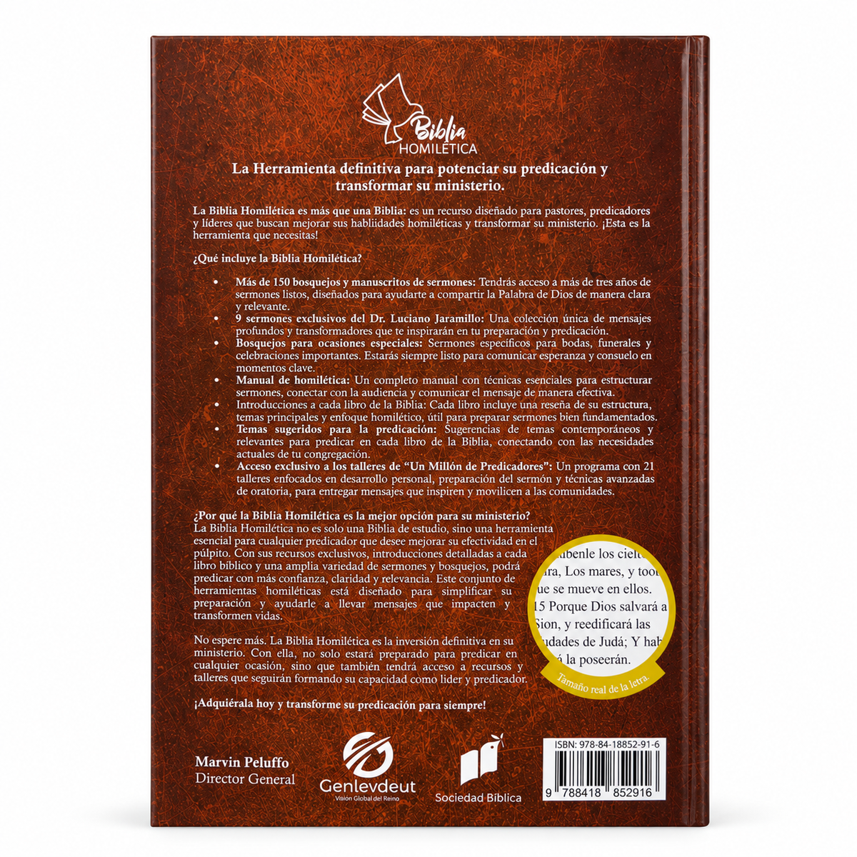 ¡OFERTA ESPECIAL! Biblia Homilética RV1960, Letra Grande + 2 Becas 100% Gratuitas para 21 Talleres