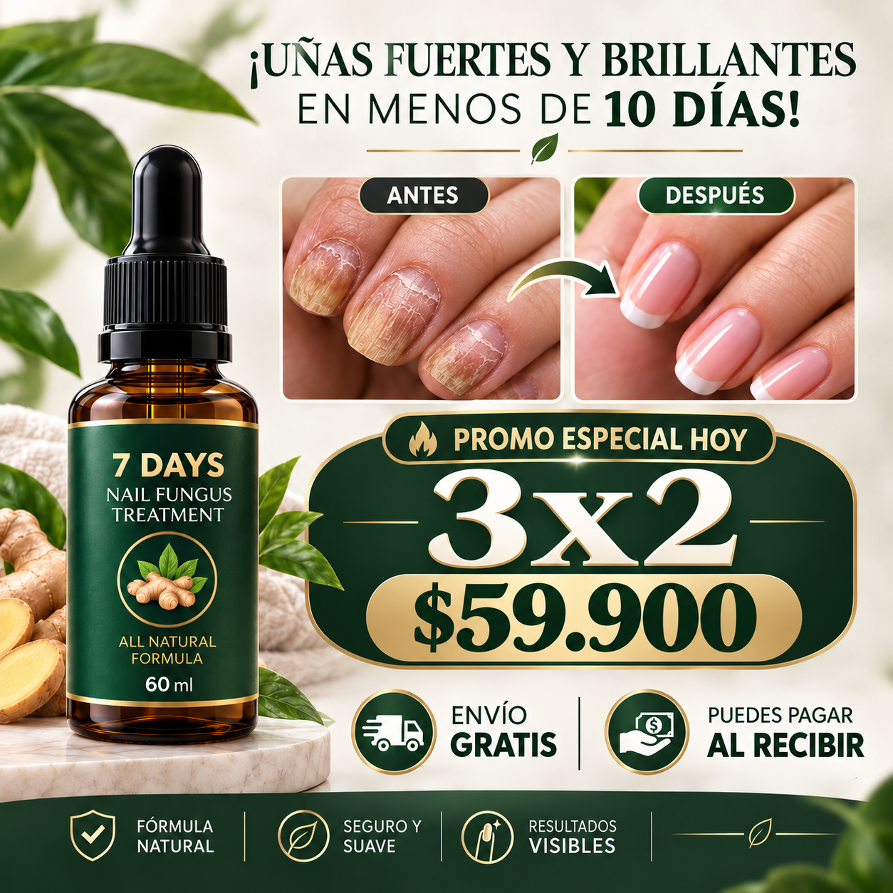 Gotero 7 Days Uñas Oferta especial 3 x2!!