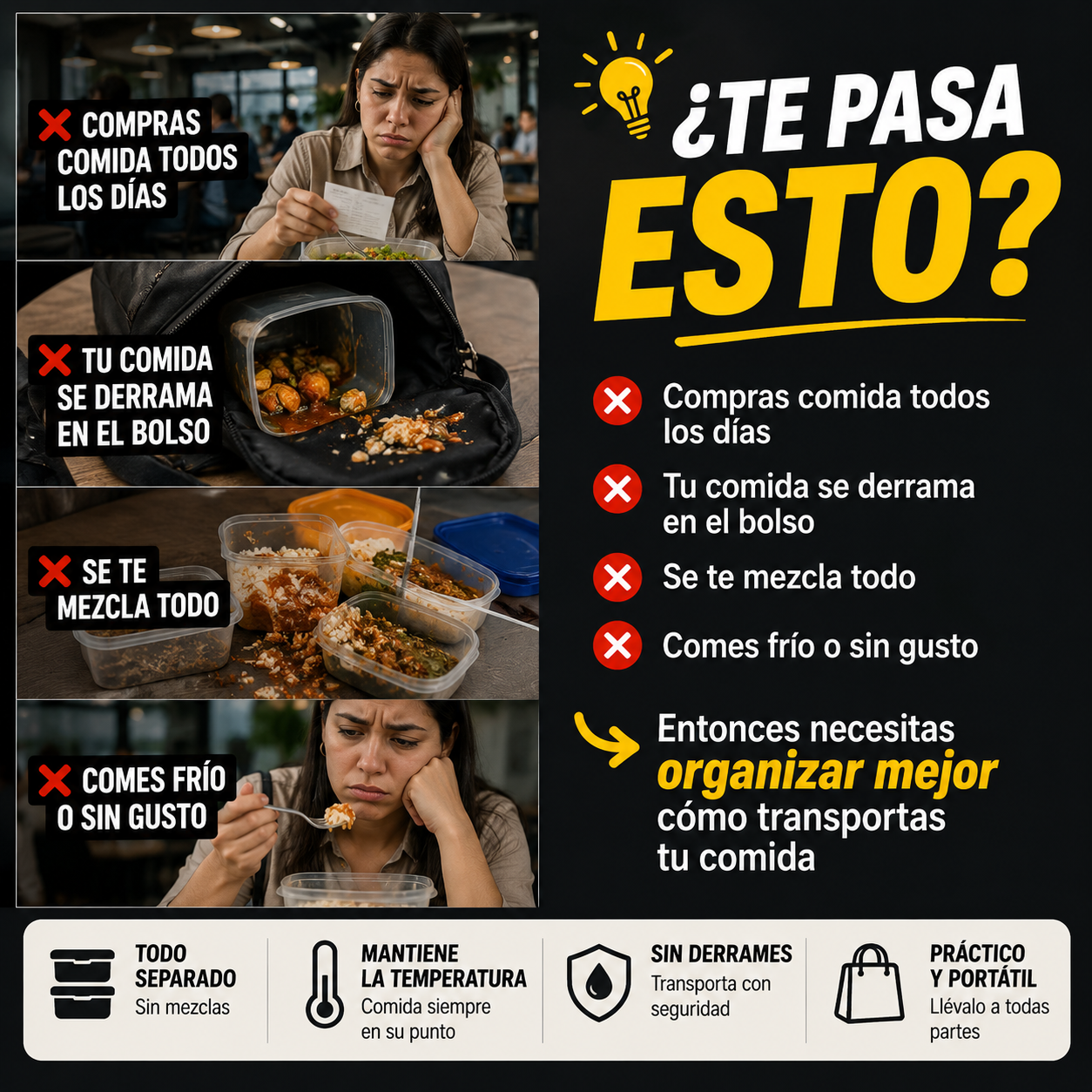 OFERTA!! LONCHERA TERMICA 4 EN 1