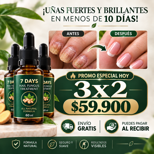 Oferta especial 3 x2. Fortalecedor de uñas 7 Days