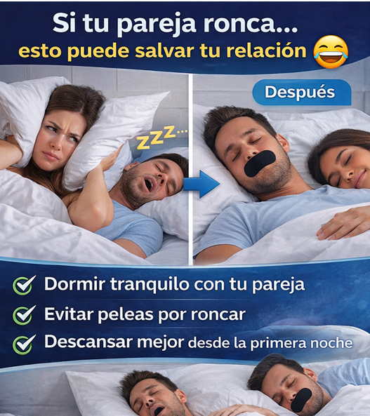 CINTA ANTIRONQUIDOS – DUERME EN SILENCIO DESDE LA PRIMERA NOCHE