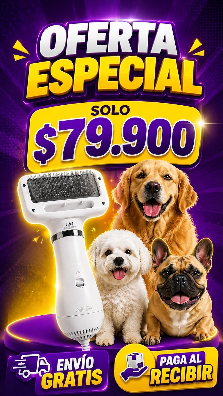 NUEVO SECADOR Y PEINADOR PARA TU MASCOTA. 2 EN 1