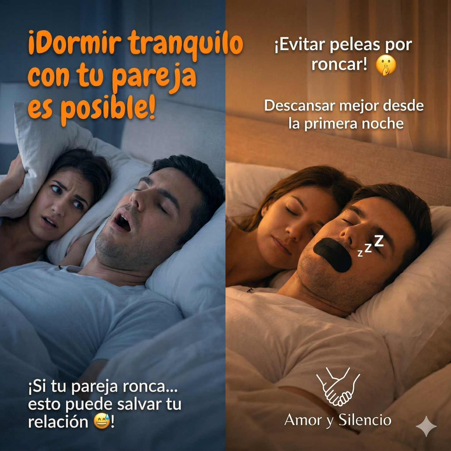 CINTA ANTIRONQUIDOS – DUERME EN SILENCIO DESDE LA PRIMERA NOCHE