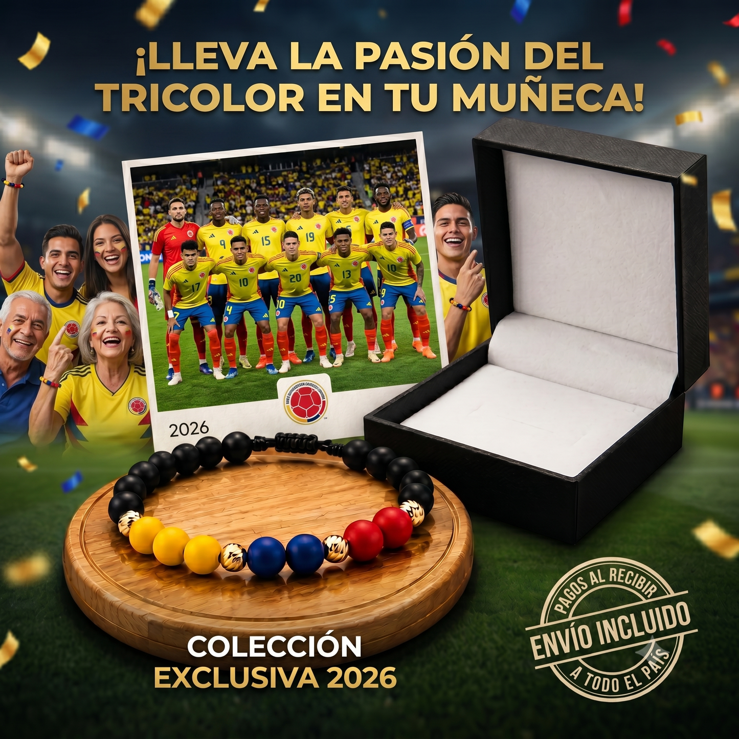 Pulsera Colombia Mundial 2026