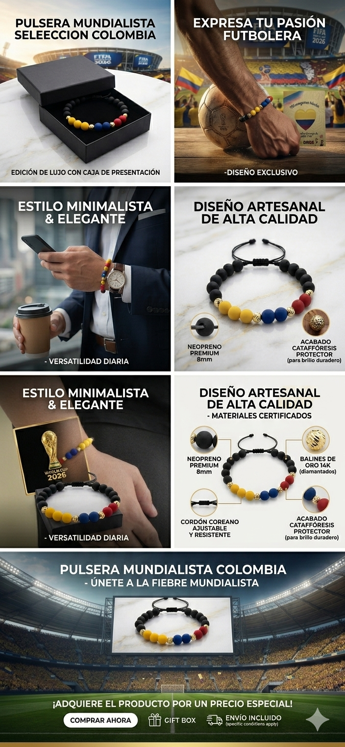 Pulsera Colombia Mundial 2026