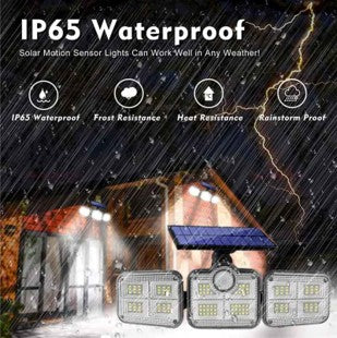 LAMPARA SOLAR CON 3 CABEZALES
