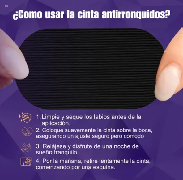 CINTA ANTIRONQUIDOS – DUERME EN SILENCIO DESDE LA PRIMERA NOCHE