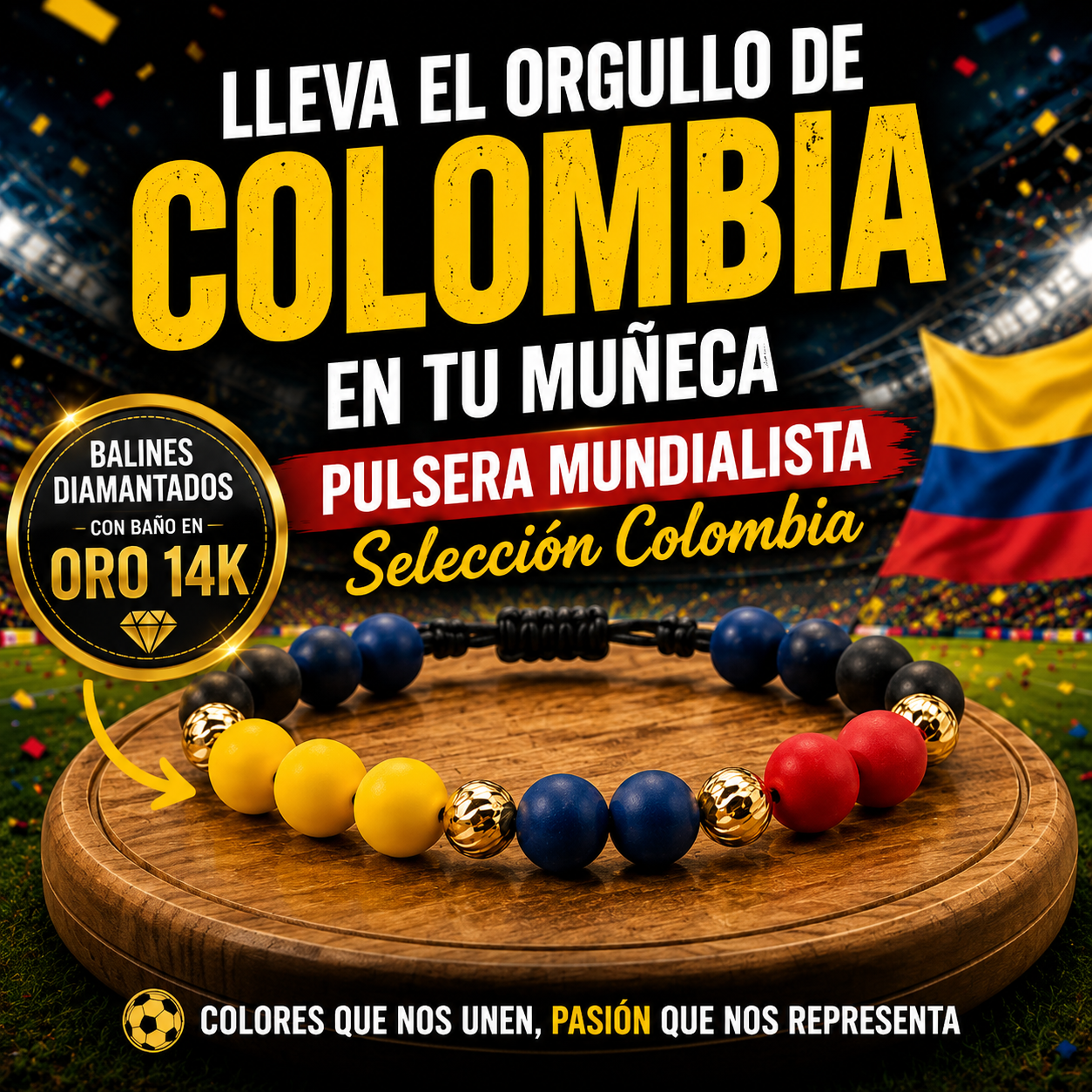 Pulsera Colombia Mundial 2026